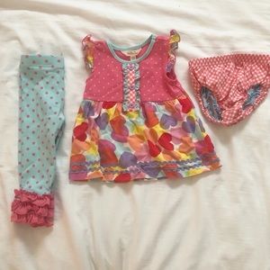 Matilda Jane set - dress, pants, bloomers